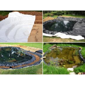 Bâche bassin EPDM 1,02mm Premium + 2 Feutre 400g